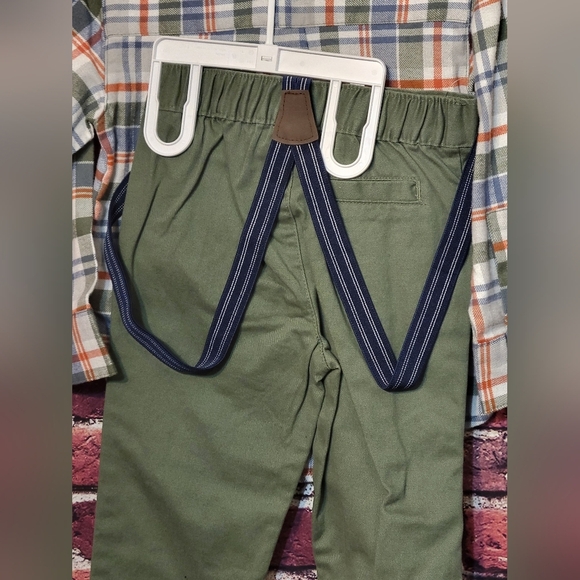 Carters 2 Piece Boys Plaid Outfit - Picture 6 of 7